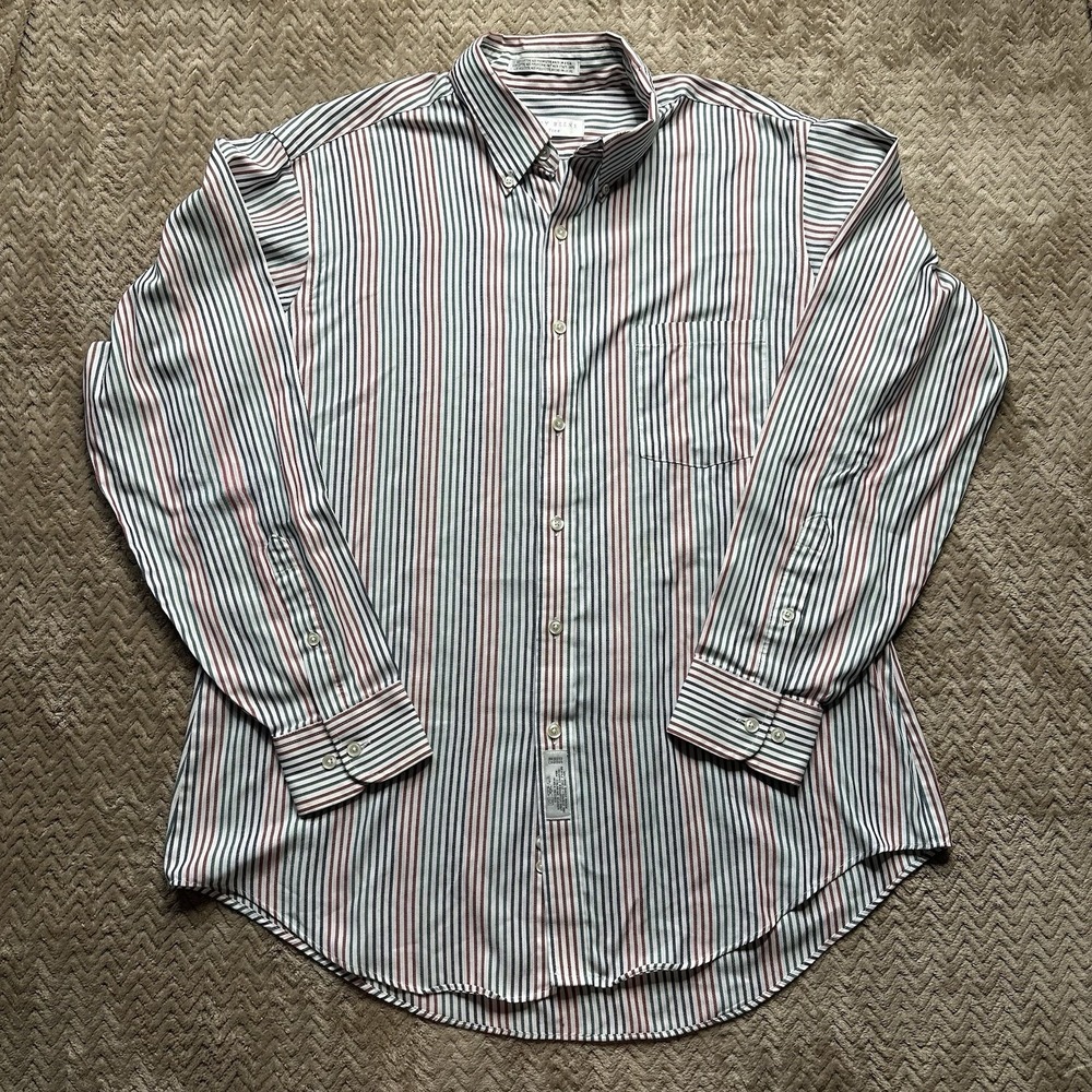 Vintage Geoffrey Beene Shirt Men's Size Medium 16.5 34/35 (L) Wrinkle Free